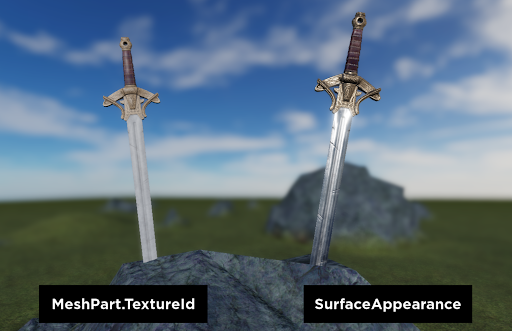 Surfaceappearance Avatar Evolution - too big of a full scale sword roblox